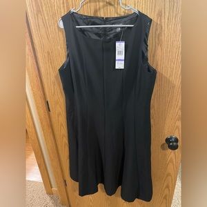 Black Label Fit and Flare Black Dress Size 18 NWT